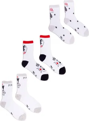 Produktbild von Herrensocken aus Baumwolle weiß 3PAK 43-46 YOCLUB