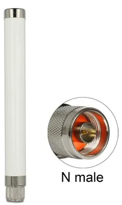 Produktbild von DeLOCK 89633, 1,89 dBi, 0.868 GHz, 50 Ohm, Omnidirektionale Antenne, N-Typ, Männlich
