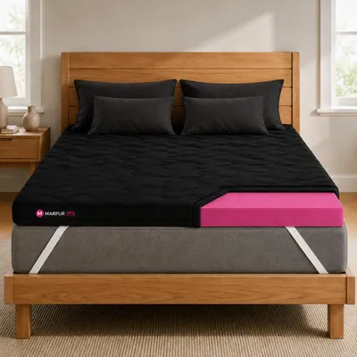 Produktbild von MARPUR Matratzentopper 90x200 TOP5, Matratzenauflage T25 H3, 5 cm, Schwarz