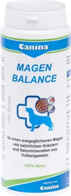 Produktbild von Canina Magen Balance, Hund, Puder, Verdauungspflege, Universal, 250 g, Möhrenmehl, Slippery Elm (Rotulme), Wasserminzeblätter, Tausendgüldenkraut, Enzianwurzel