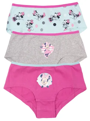 Produktbild von Disney Minnie Mouse Panty für Mädchen Kinder Slip Unterhose Unterwäsche Mehrfarbig Bunt (3er Pack) 110-116