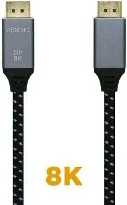 Imagen del producto de AISENS A149-0437, 2 metros, DisplayPort, DisplayPort, Conector macho, Conector macho, 7680 x 4320 píxeles
