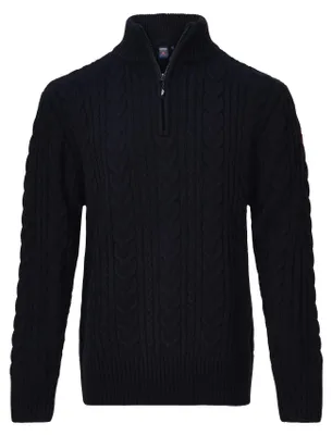 Produktbild von Nordberg Kol Pullover Half Zip – Herren – Marineblau - Größe XL