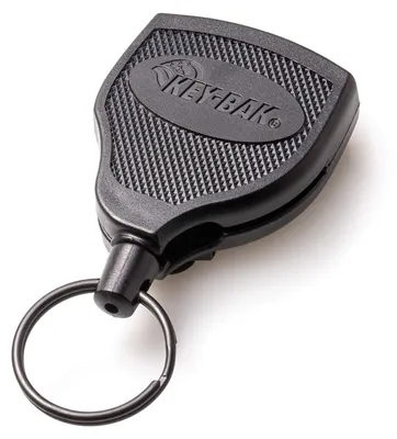 Immagine prodotto di Portachiavi retrattile - Porta chiavi con cordino 122 cm - Nero - Con clip per cintura