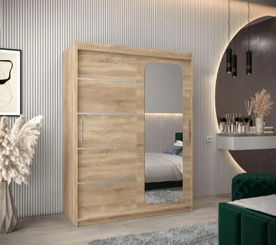 Obrázok produktu pre Zrkadlová skriňa DONICELA 3 - 150 cm, sonoma