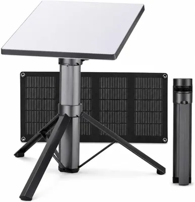 Zdjęcie produktu dla Elfcam - Zestaw akumulatorów solarnych do Starlink Mini, 166,5Wh, powerbank o pojemności 45000mAh z panelem słonecznym 40W, napięcie DC 30V, USB-C PD 65W, mobilne źródło zasilania, idealne do campingów i aktywności na świeżym powietrzu