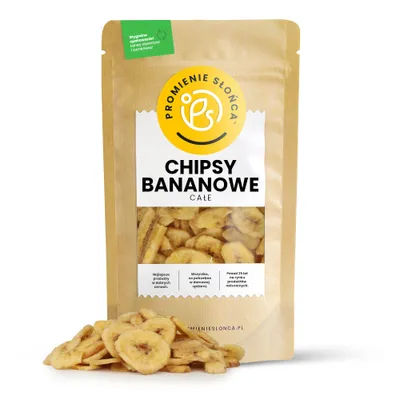 Zdjęcie produktu dla Chipsy Bananowe Całe 500 g