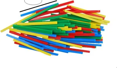 Produktbild von Pädagogische bunte Zählstäbchen für Kinder zum Rechnen und Lernen, 80 Stück