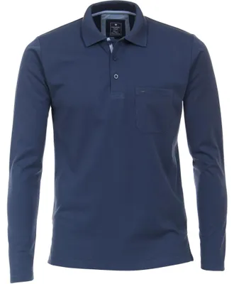 Produktbild von Redmond - Herren Polo-Shirt Langarm (912111), Größe:XL, Farbe:Blau(100)