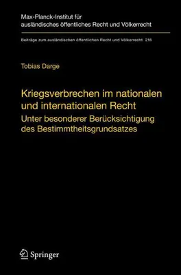 Zdjęcie produktu dla Kriegsverbrechen im nationalen und internationalen Recht