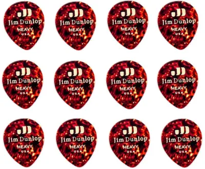 Produktbild von Dunlop 485P-05HV Celluloid Teardrop Shell Plektrum