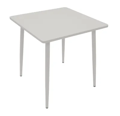 Produktbild von DEGAMO Bistrotisch Gartentisch Tisch DENVER 70x70cm, Metall weiß