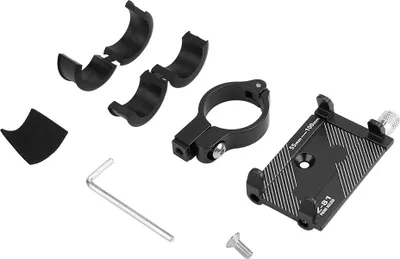 Imagen del producto de Aleación de aluminio, manillar de bicicleta ajustable, soporte para teléfono, soporte para smartphone de bicicleta, soporte, color
