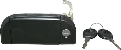 Produktbild von JP GROUP 1187102170 Türgriff mit Schließzylinder mit Schlüssel Vorne Links für VW Transporter IV Bus (70B, 70C, 7DB, 7DK, 70J, 70K, 7DC, 7DJ) Schwarz