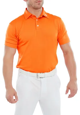 Image de Polo de golf Footjoy Stretch Pique Solid pour homme, orange