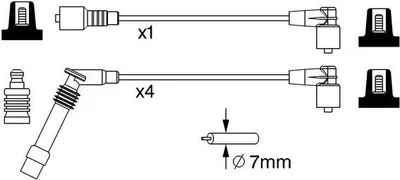 Produktbild von Bosch Zündleitungssatz  0 986 357 247