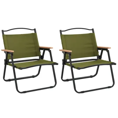 Produktbild von Campingstühle 2 Stk. Grün 54x43x59 cm Oxford-Gewebe