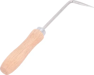 Produktbild von Schweißnaht-Häkel 6mm Durchmesser Holzgriff Heißluftschweißhäkel für PVC TPO Folie