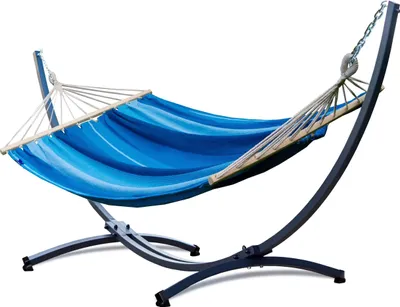 Produktbild von Potenza hojdacia sieť s rámom Pre dve osoby hojdacia sieť s tyčou 220x160 cm I Galvanizácia rám 220 kg