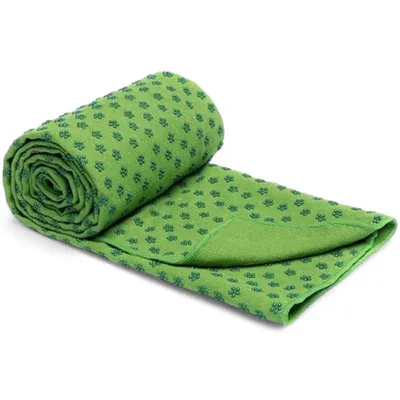 Produktbild von Yoga Handtuch Yogadecke, Rutschfest, Schnelltrocknend 185x62cm (Grün), XXL Decke für Sport, Strand, Picknick und Reise aus Microfaser, Tuch, Pilates