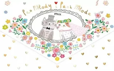 Zdjęcie produktu dla Karnet koperta A5 Ślub Koty - Henry