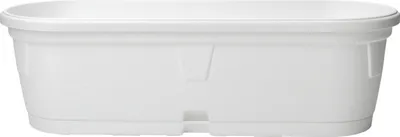 Produktbild von Blumenkasten länglich 50 cm weiss