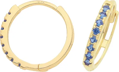 Image de Boucles d'Oreilles Femme Or 375/1000 avec Oxyde de Zirconium - 13mm*2mm; TRS37509
