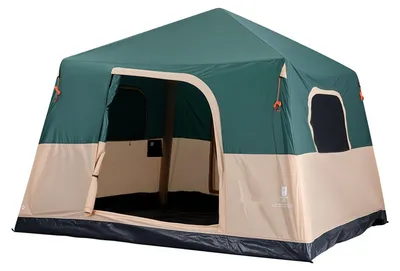 Immagine prodotto di Tenda da campeggio per 6 persone - Tenda familiare gonfiabile - Con pompa ricaricabile - Tubi d'aria in TPU - 4 finestre a rete - Tenda con cabina e borsa per il trasporto - Verde