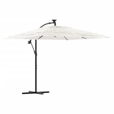 Image de Parasol de jardin avec mât en acier blanc 246x246x230 cm
