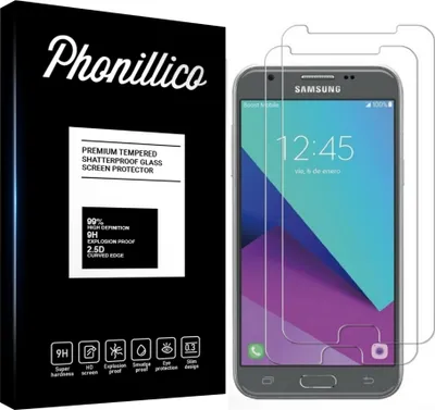 Image de Verre trempé pour Samsung Galaxy J3 2017 J330 [2 pièces] Film de protection d'écran anti-rayures verre résistant Phonillico®