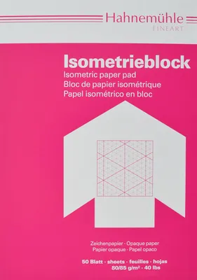 Isometrieblock A3, 50 Blatt, 80 g/m², weiß, glatt