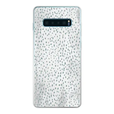Produktbild von MuchoWow® Handyhülle Schutzhülle Hülle für Samsung Galaxy S10 Lite Polka dots - Marmor - Weiß Silikon Softcase Handy Hülle - Schutz