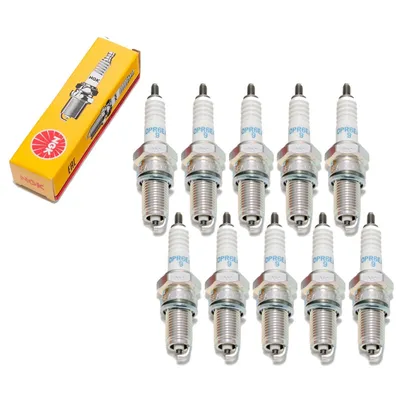 Produktbild von Zündkerzen Set NGK 10x DPR6EA-9 Zündkerze entstört, 19,0mm Langgewinde Ø 12,0mm Hex 18,0mm, Elektrodenabstand 0,90mm, Wärmewert 6, 5531