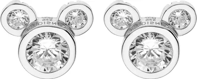 Produktbild von Disney Kinderohrringe Mickey Mouse Silber 925 weiße Kristalle E902861RZWL
