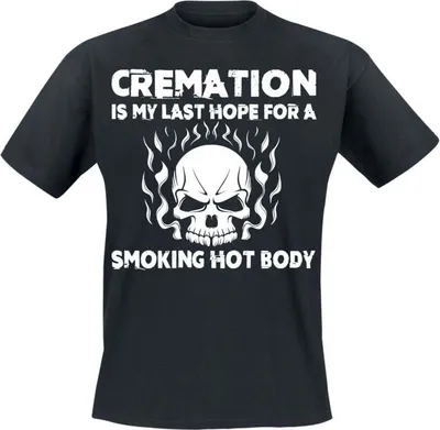 Produktbild von Sprüche T-Shirt Herren Smoking Hot Body schwarz XXL