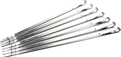 Produktbild von 7 Edelstahlspieße XXL 40 cm Schaschlik Adana BBQ Kebap Grill Fleisch