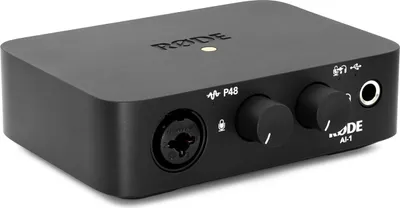 Obrázek produktu pro RØDE AI-1, Desktop, Černá, USB typu C, 24-bit/96kHz, 44.1,48,88.2,96 kHz, 44100 - 96000 Hz