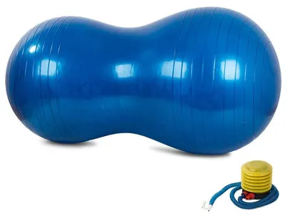 Zdjęcie produktu dla Verk 14285 Gymnastický míč tvarovaný 45 x 90 cm s pumpičkou modrý