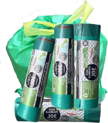Produktbild von Famanu Abfallbeutel 30 Liter biologisch abbaubar und recycelbar - 4 Rollen mit je 20 Beuteln