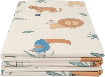 Image de Tapis d'Éveil Réversible Nuby, 200 x 150 x 1 cm, Pliable, Safari