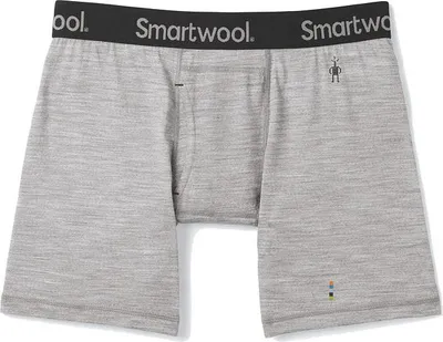 Produktbild von Smartwool Men's Merino Boxer Brief Boxed Light Gray Heather XL Thermischeunterwäsche