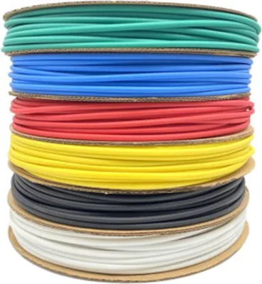 Produktbild von Schrumpfschlauch 200m/Rolle - verschiedene Farben & Durchmesser : Weiß 3 mm Farbe: Weiß Durchmesser: 3 mm