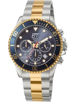 Zdjęcie produktu dla Zegarek męski z mechanizmem solarnym sterowanym radiowo - Eco Tech Time Model: EGS-11609-35M