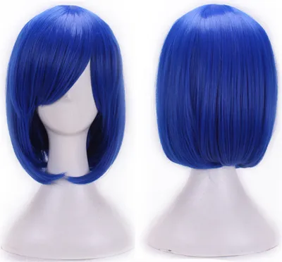 Produktbild von Frauen Mädchen Cosplay Perücke Hochtemperatur Faser gerade kurze Anime Haar Perücke