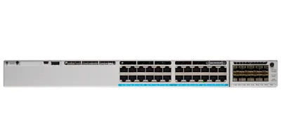 Produktbild von Cisco Catalyst 9300L Mini - Network Essentials - Switch - L3 - managed - 24 x 10/100/1000 (UPOE) + 4 x 25 Gigabit SFP (Uplink) - an Rack montierbar - UPOE