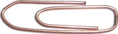 Produktbild von Büroklammern 26 mm, verkupfert, zum Zusammenhalten von Dokumenten, 100 Stück