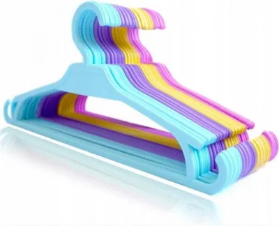 Productafbeelding van Kinder Kledinghangers - 20 Stuks - Mix Kleuren