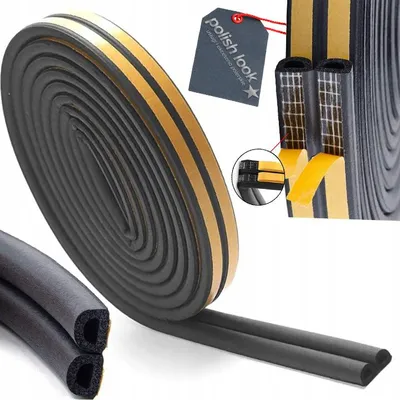 Produktbild von PolishLook Selbstklebe Dichtungsprofil Schwarz EPDM 10m