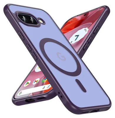 Produktbild von Conie Zoya Magsafe Schutzhülle für Google Pixel 9a Hybrid Hard Silikon Case Magnet Cover Hülle mit Kamera Schutz in Lila