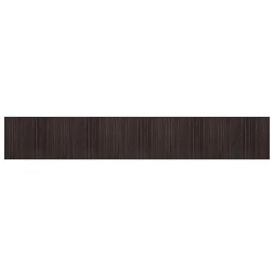 Immagine prodotto di vidaXL Tappeto rettangolare marrone scuro 80x500 cm Bamboo